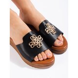 Shelvt Stylish women's black flip-flops Cijene