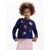 Desigual Majica marine / mešane barve | Shoptok.si