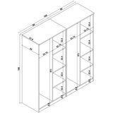 Hanah home ormar boje drveta kardelen 1600 115 | ePonuda.com