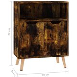 vidaXL Komoda boja dimljenog hrasta 60 x 30 x 72 cm od iverice | shoptok.hr