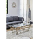 Livetastic KLUBSKA MIZA, prozorno, srebrne barve | Shoptok.si
