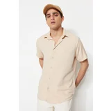 Trendyol Shirt - Beige - Regular fit