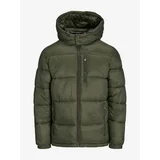 Jack & Jones Khaki Men's Winter Quilted Jacket Eddie - Men