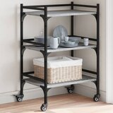 vidaXL Kuhinjska kolica boja hrasta 50x35x75 5 cm konstruirano drvo | shoptok.hr