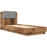  Okvir kreveta s uzglavljem s uzglavljem Staro drvo 80 x 200 cm | Eponuda.com