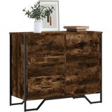 Komoda boja dimljenog hrasta 91x35 5x74 5 cm konstruirano drvo | shoptok.hr