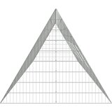  Kavez za zečeve Srebrno 650 x 100 x 85 cm Cinkani čelik | shoptok.hr