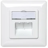 Mrežna telefonska utičnica 2xRJ45 CAT5E DN-9002-K