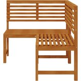 vidaXL Kutna vrtna klupa 140 cm od masivnog bagremovog drva | shoptok.hr