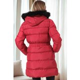 Dewberry Z6764 WOMEN'S COAT-BURGUNDY-1 | Shoptok.si