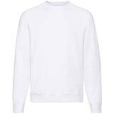 Fruit Of The Loom Biała bluza męska Raglan Sweat | shoptok.hr