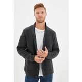 Trendyol Anthracite Men Regular Fit Men Collar Knitwear Cardigan | shoptok.hr