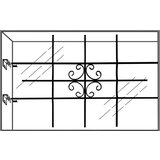 vidaXL Varnostne rešetke za okna 69 x 114 cm | Shoptok.si