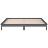  Posteljni okvir siv 135x190 cm trden les, (21073553) | Shoptok.si