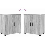 vidaXL set namještaja za kupaonicu zidne 2 pcs sivi hrast sonoma | shoptok.hr