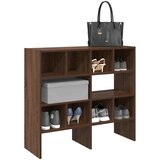 vidaXL Regal za čevlje 2 kosa zložljiva rjavi hrast 89,5x30x40 cm Cene