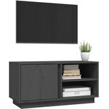 TV ormarić sivi 80 x 35 x 40,5 cm od masivne borovine | shoptok.hr