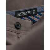 Ombre Classic men's chino pants with fine texture - dark beige | Shoptok.si