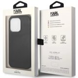 Karl Lagerfeld KLHCP14XFWHK za iphone 14 pro max črna usnjena zaščita - perforated logo | Shoptok.si