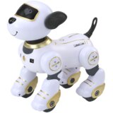 Interaktivni robot pes, ki pleše na daljinsko upravljanje in sledi ukazom - bela | Shoptok.si