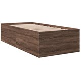  Okvir za krevet smeđi hrast 100 x 200 cm konstruirano drvo | Eponuda.ba