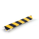 SHG zaščita vogalov knuffi®, z montažno letvijo, tip h+, kos 500 mm, črno / rumene barve | Shoptok.si