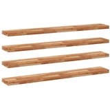  Plutajuće police 4 kom 120x20x4 cm Masivno drvo akacije s uljnim premazom | shoptok.hr