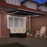  Skrovita tenda Crna 350 x 250 cm Poliester i metal | shoptok.hr