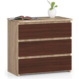 AKORD KOMODA CL3 3SZ CLP DĄB SONOMA / WENGE, (21702801) | Shoptok.si