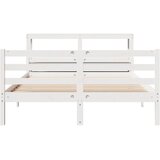  Okvir za krevet s uzglavljem 160 x 200 cm od masivne borovine | shoptok.hr