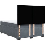  Krevet s oprugama i madracem tamnosivi 140x190 cm baršunasti | shoptok.hr