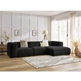 Bobochic Paris Črna kotna sedežna garnitura iz tkanine bouclé (desni kot) Zephyr – | Shoptok.si