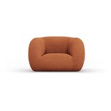Cosmopolitan Design Oranžen fotelj iz tkanine bouclé Essen – Cene