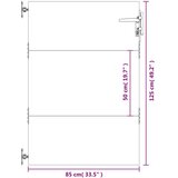 vidaXL Vrtna vrata 85 x 125 cm od čelika COR-TEN | shoptok.hr
