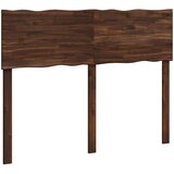  Uzglavlje s prirodnim rubom ROSTOCK Tamno smeđa 120 cm | shoptok.hr