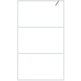 Pregrada za tuš bijela 115 x 195 cm s prozirnim staklom ESG | shoptok.hr