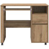  Stol s kotačićima s ladicama Umjetnički hrast 91 x 50 x 77 cm | shoptok.hr