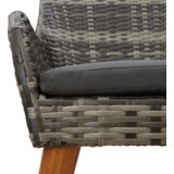  Set od 5 komada za ručavanje u vrtu Siva Poli Ratan | shoptok.hr