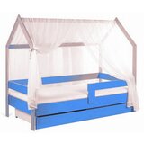 Domek krevet kućica sa fiokom i dušekom 160x80cm - SVETLO PLAVA (bukva) JJRD9RD Cene