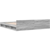 vidaXL Posteljni okvir s predali siva sonoma 180x200 cm inženirski les | Shoptok.si