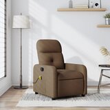  Masažni naslonjač od tkanine smeđi | shoptok.hr