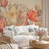  Foto tapeta - Bouquet of flowers on a cream background 300x210 | shoptok.hr