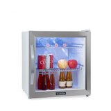 Klarstein beersafe l crystal white, hladilnik, e, led, dve kovinski rešetki, steklena vrata, bela Cene