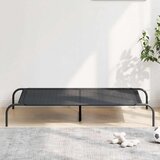  Povišeni krevet za pse crni 130x80x20 cm tekstil i čelik | shoptok.hr