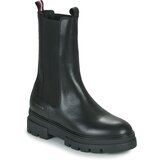 Tommy Hilfiger Polškornji Monochromatic Chelsea Boot Črna | Shoptok.si