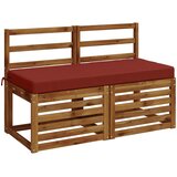  Jastučić za klupu SOEST 100% poliester Crvena 110 x 50 x 8 cm Slike