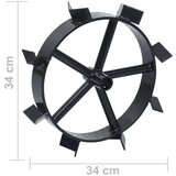 vidaXL Kovinska kolesa za 6,7 KM bencinski plug 2 kosa | Shoptok.si