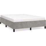  Za krevet svjetlosivi 140x190 cm baršunasti | shoptok.hr
