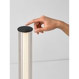 Nova Luce Mat crna LED stojeća svjetiljka aluminijska s mogućnosti zatamnjivanja sa staklenim sjenilom (visina 130 cm) Glovia – | shoptok.hr