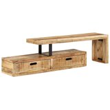 TV stalak (118-200) x 30 x 40 cm Masivno drvo boje manga | Eponuda.ba